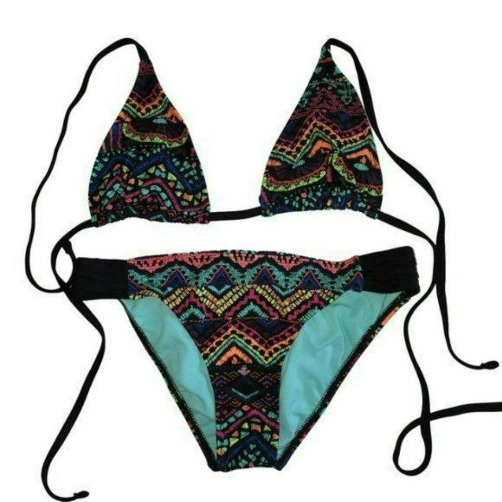 Endless Sun Multicolor Swim Bikini Set‎ Two Piece Size M